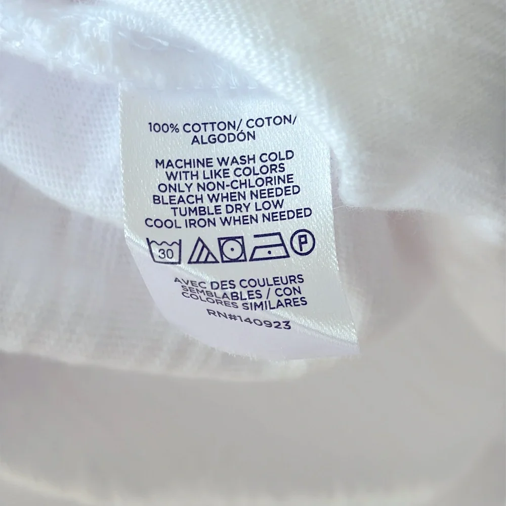 Lou & Grey Ann Taylor LOFT Soft Slub Wedge Tee White Cotton Elasticized Hem XL - Picture 10 of 10